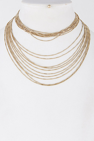 Fashionable Multi Layer Choker Necklace 7ABA2